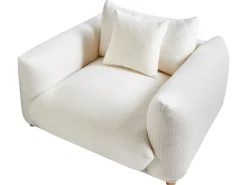 Sofasæt 5 personers LUVOS Boucle Cremehvid