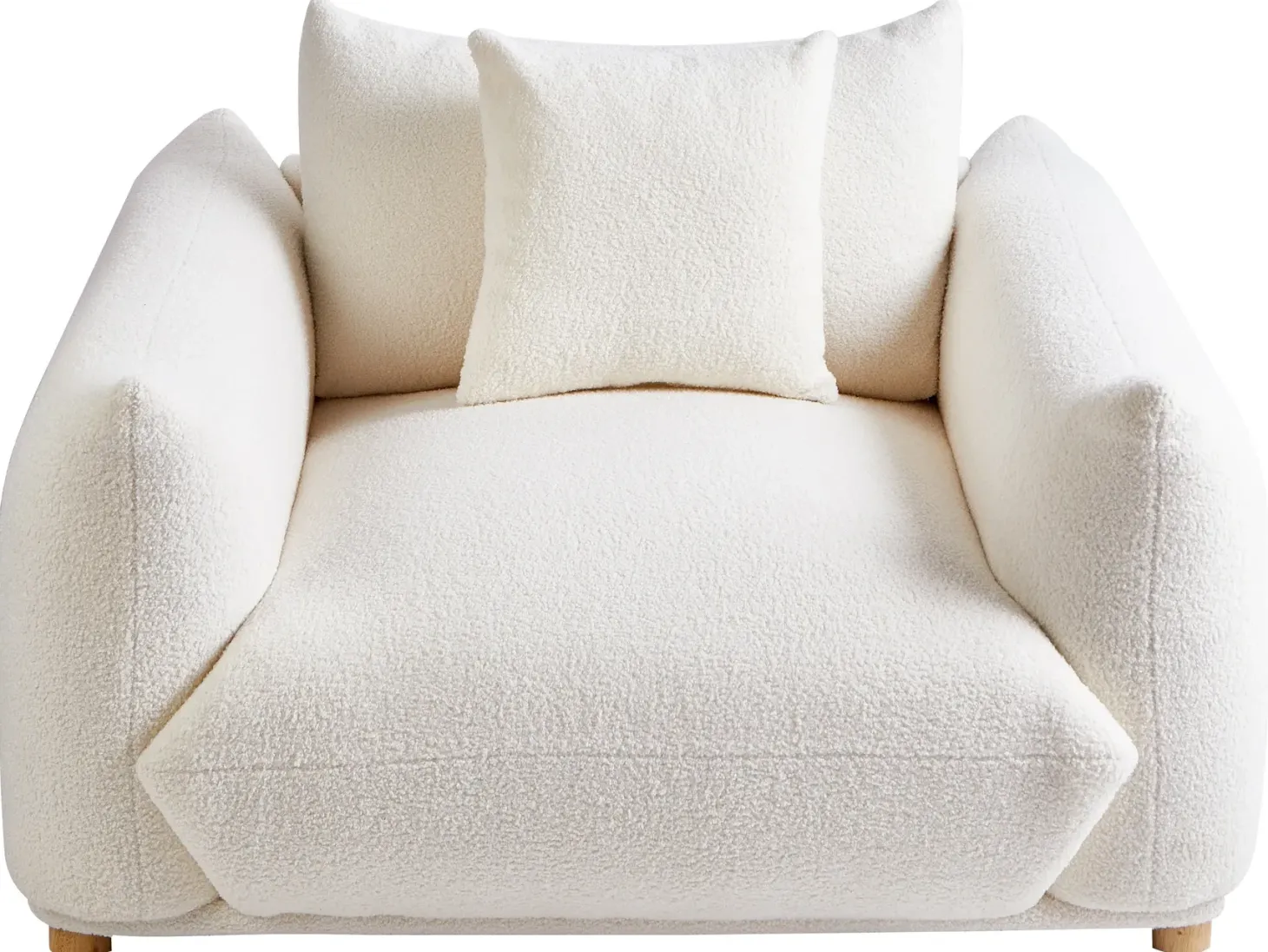 Sofasæt 5 personers LUVOS Boucle Cremehvid