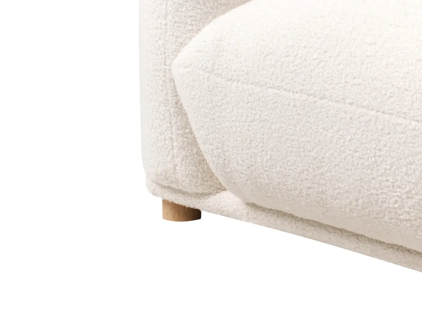 Sofasæt 5 personers LUVOS Boucle Cremehvid
