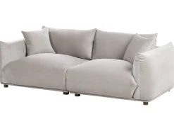 Sofasæt 5 personers LUVOS Velour Brungrå