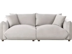 Sofasæt 5 personers LUVOS Velour Brungrå