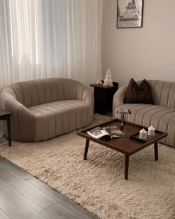 Sofasæt 6 personers MALUNG Velour Beige