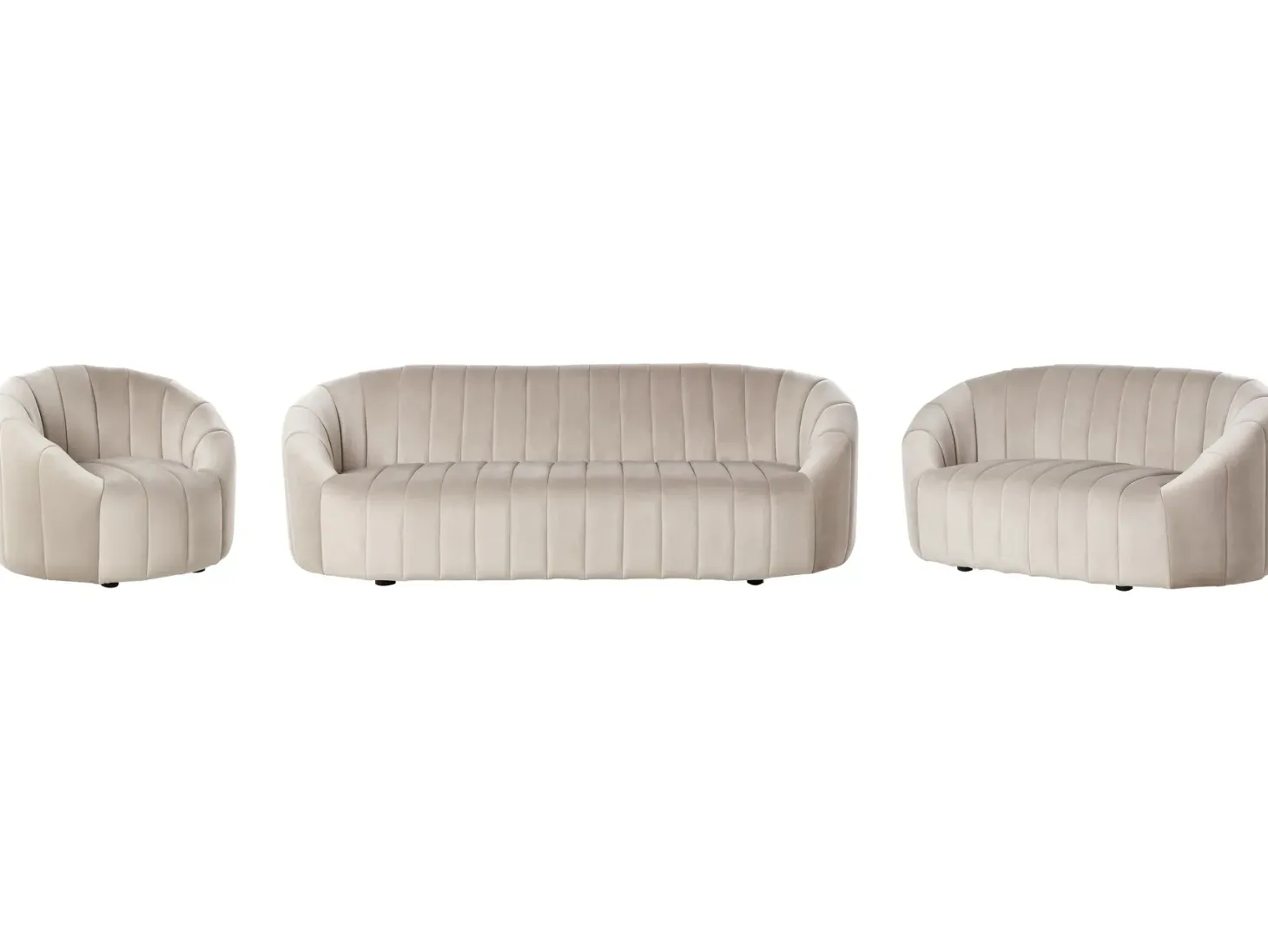 Sofasæt 6 personers MALUNG Velour Beige
