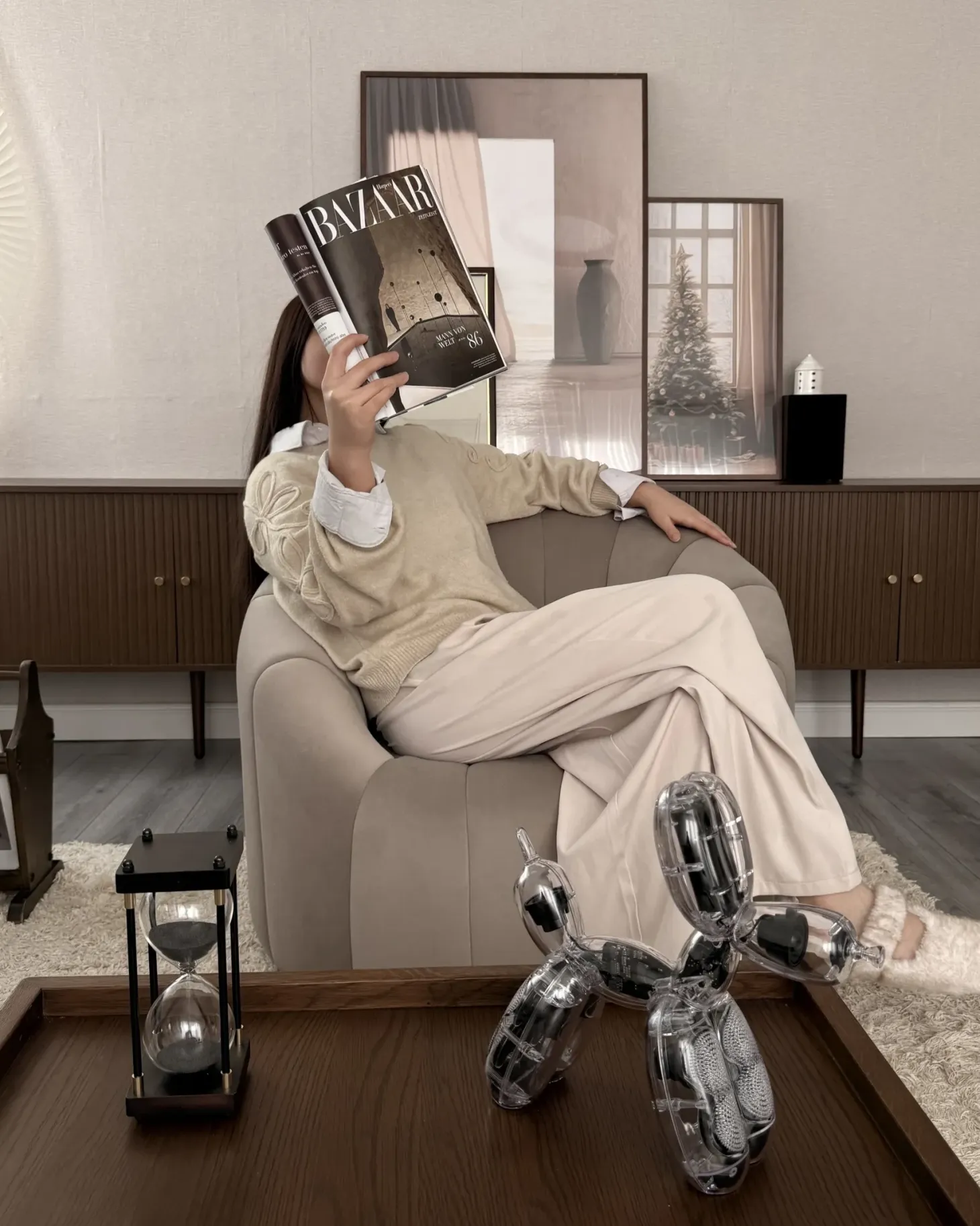 Sofasæt 6 personers MALUNG Velour Beige