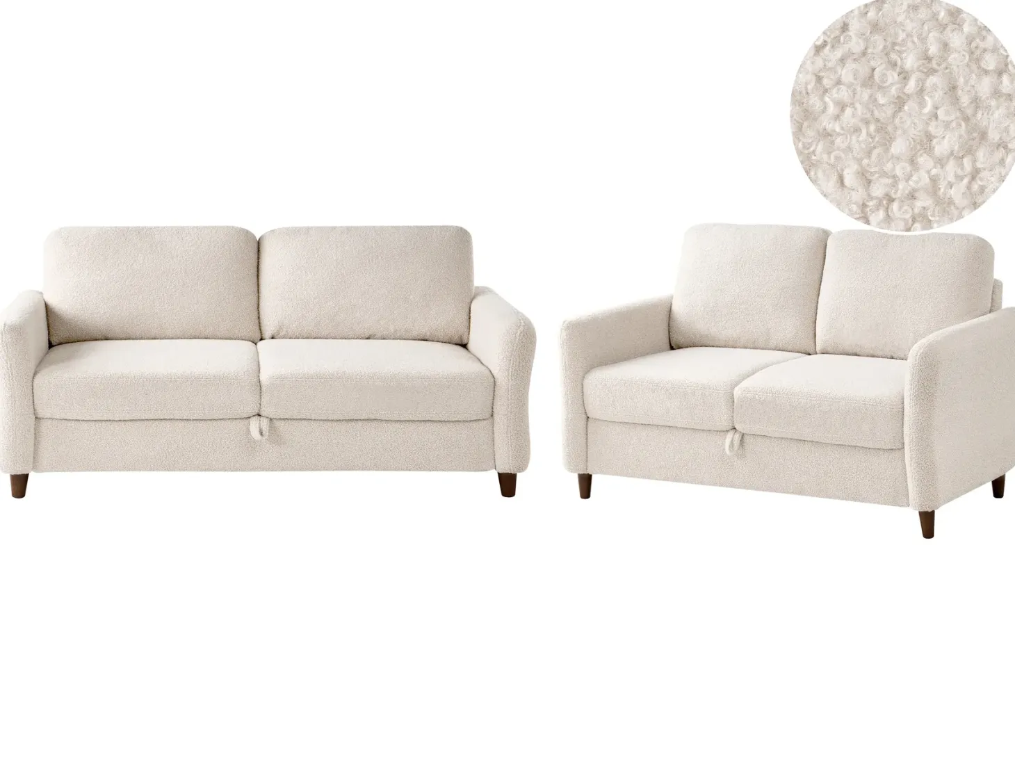 Sofasæt 5 personers MARE Boucle Beige
