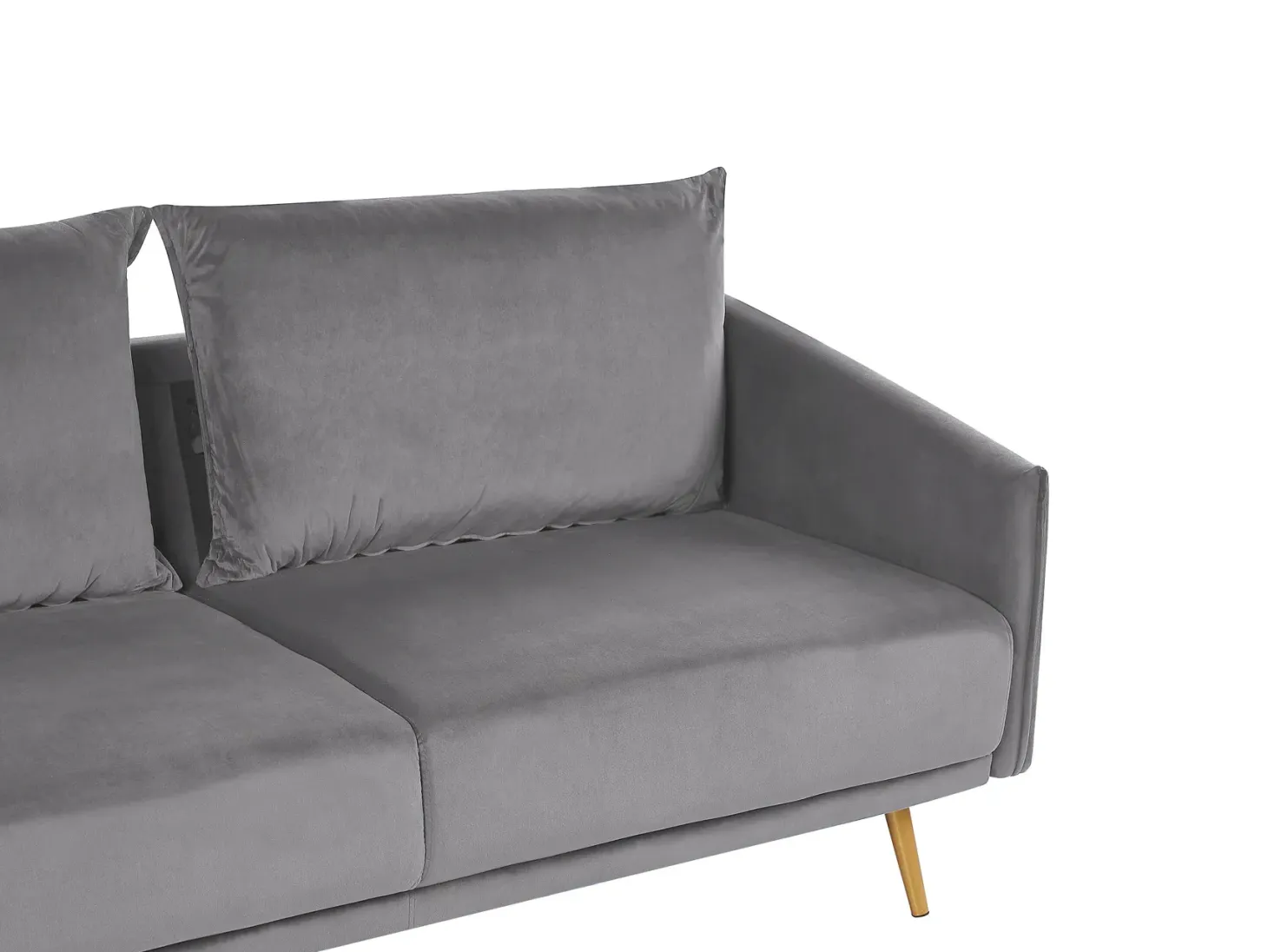 Sofasæt 5 personers MAURA Velour Grå