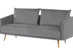 Sofasæt 5 personers MAURA Velour Grå