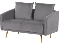 Sofasæt 5 personers MAURA Velour Grå
