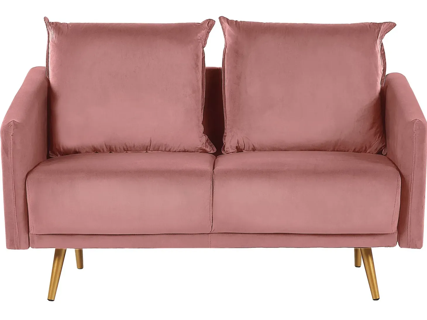 Sofasæt 5 personers MAURA Velour Lyserød