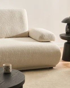 Sofasæt 5 personers NACKA Boucle Cremehvid