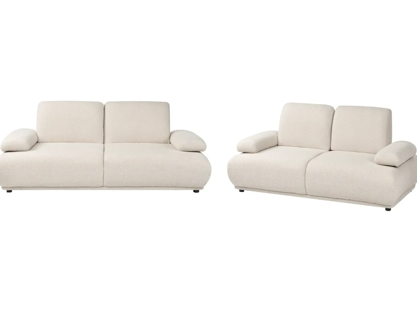 Sofasæt 5 personers NACKA Boucle Cremehvid
