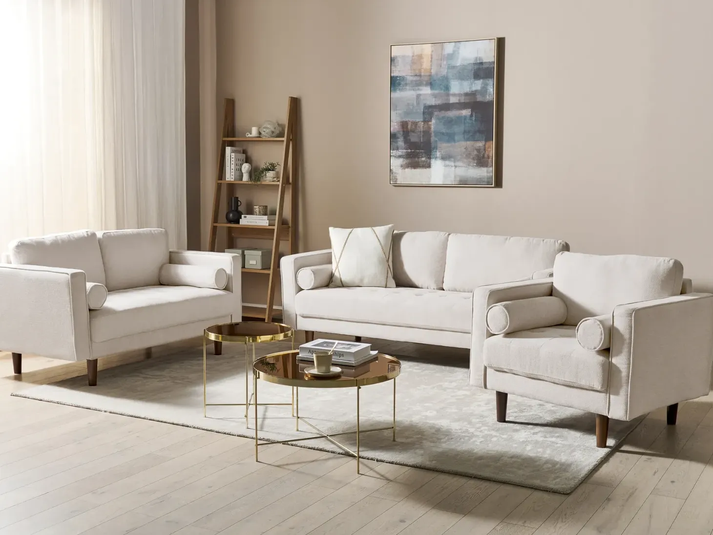 Sofasæt 6 personers NURMO Lys Beige