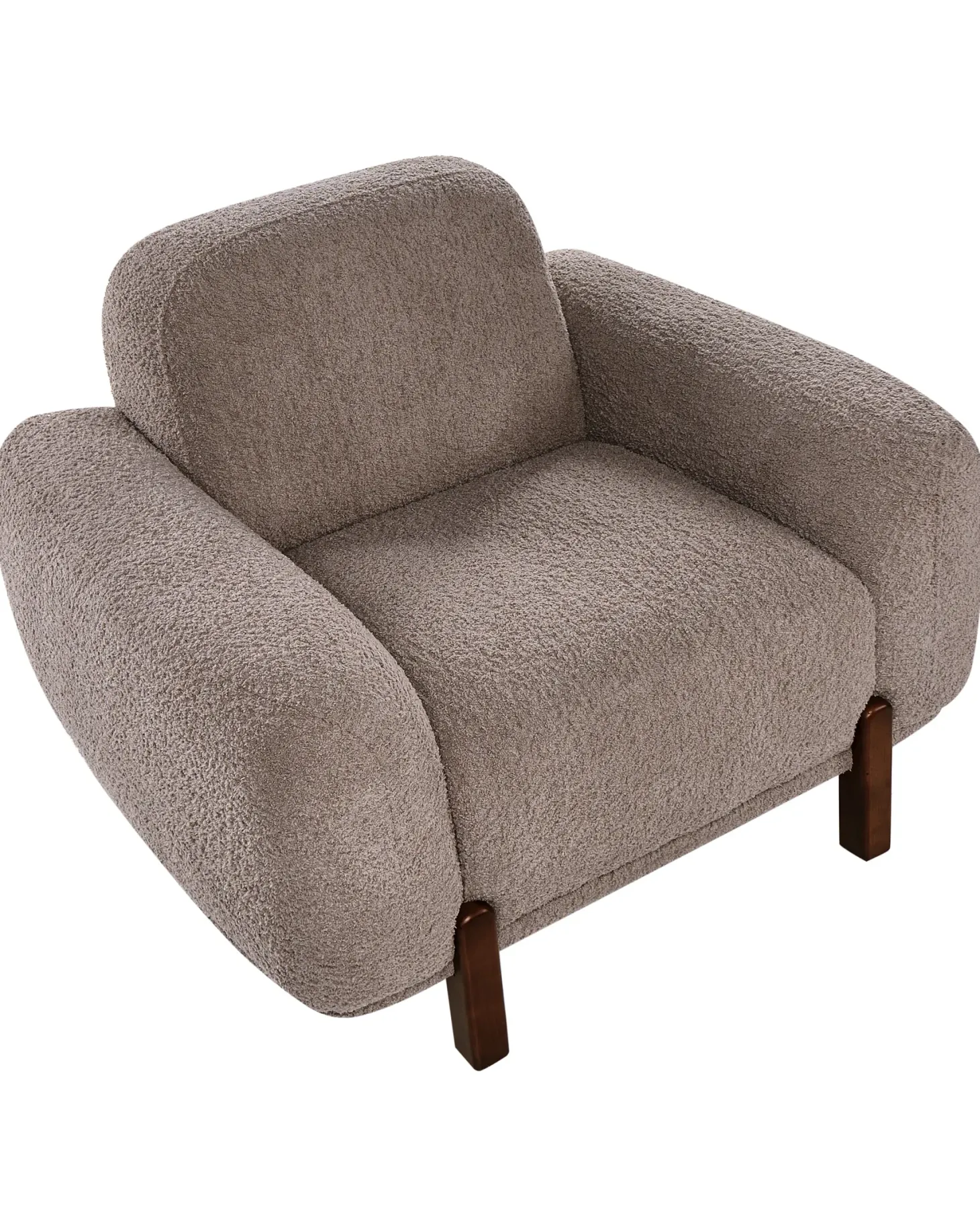 Sofasæt 4 personers ODNES Boucle Brungrå