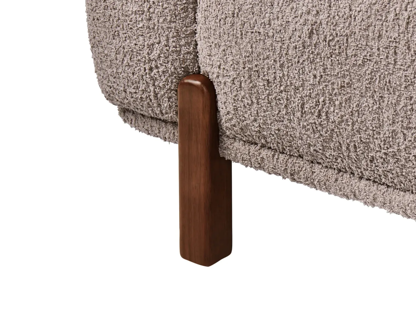 Sofasæt 4 personers ODNES Boucle Brungrå