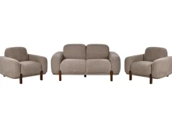 Sofasæt 4 personers ODNES Boucle Brungrå