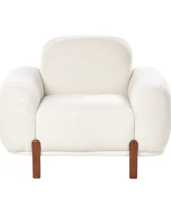 Sofasæt 4 personers ODNES Boucle Hvid