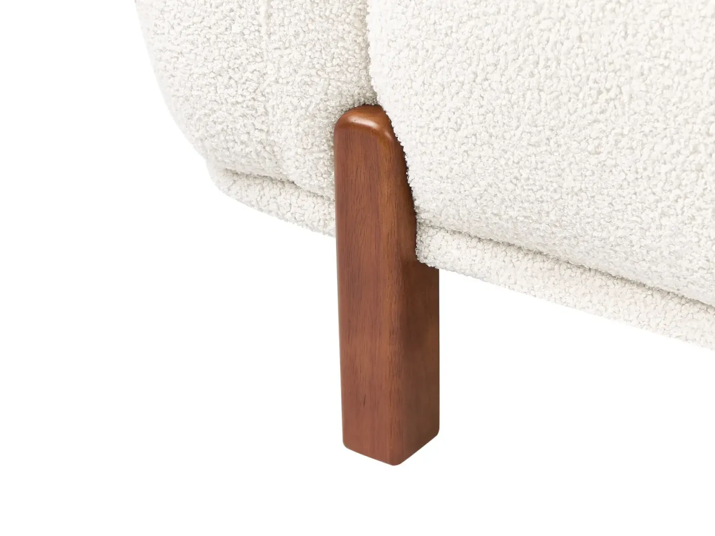 Sofasæt 4 personers ODNES Boucle Hvid