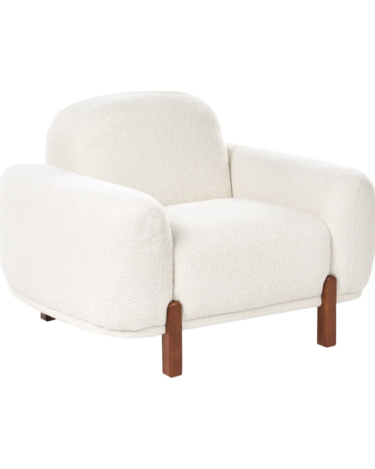 Sofasæt 4 personers ODNES Boucle Hvid