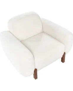 Sofasæt 4 personers ODNES Boucle Hvid