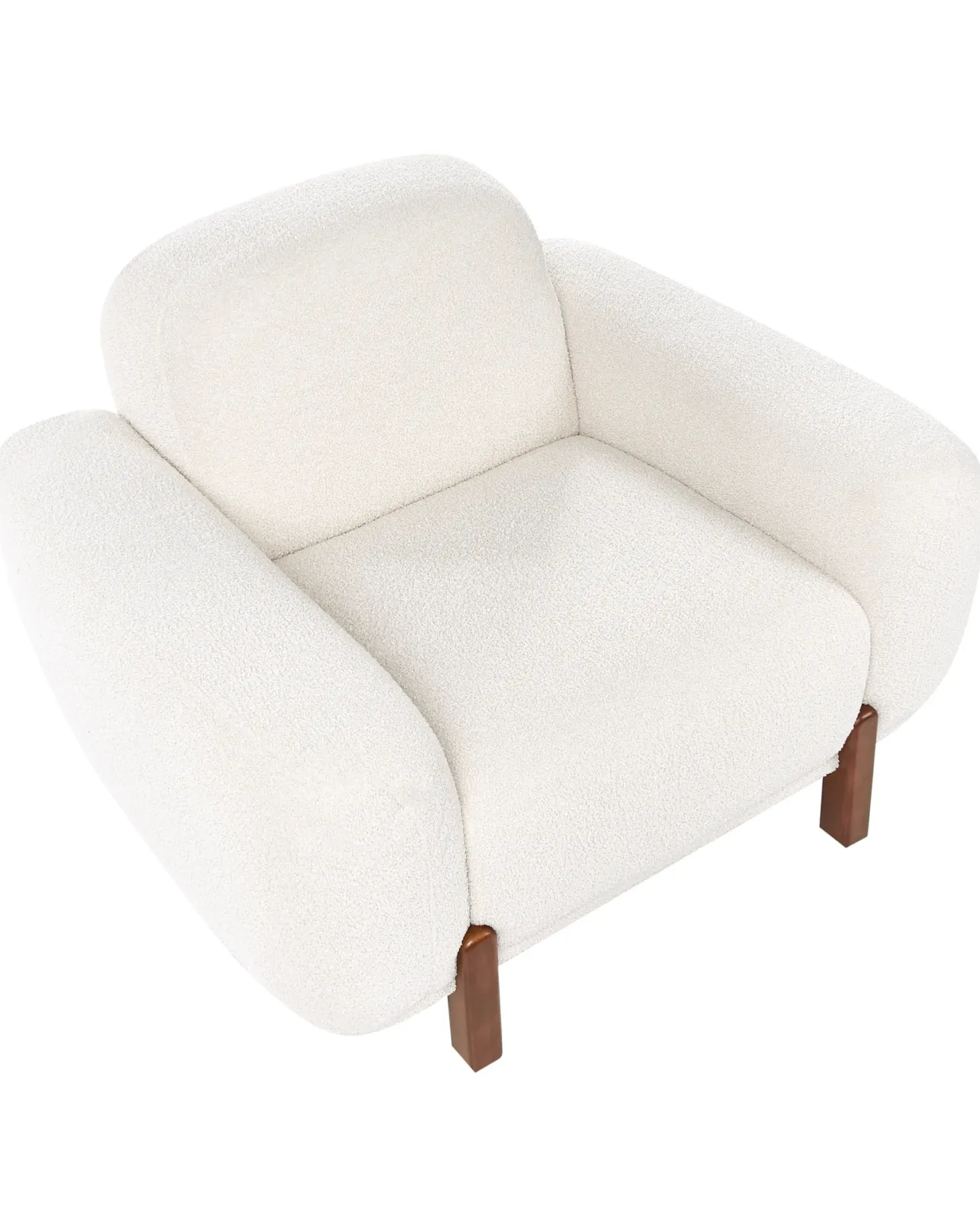 Sofasæt 4 personers ODNES Boucle Hvid