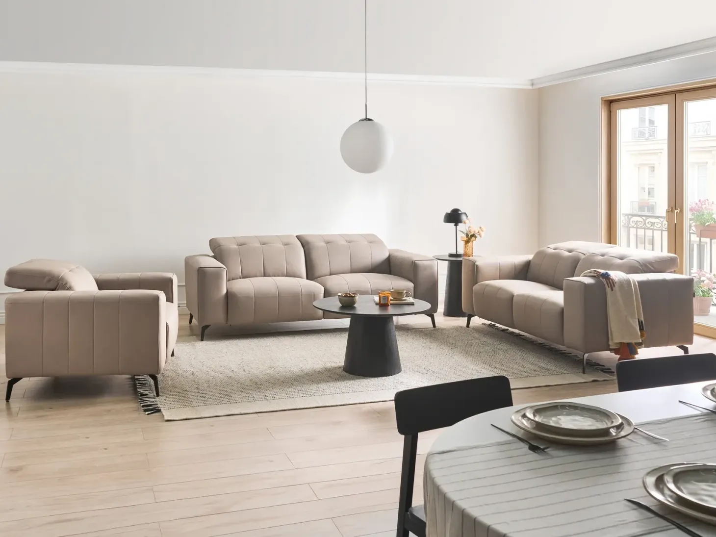 Sofasæt 6 personers OMMEL Brungrå