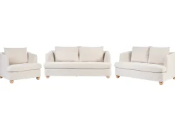 Sofasæt 6 personers RATTVIK Boucle Cremehvid