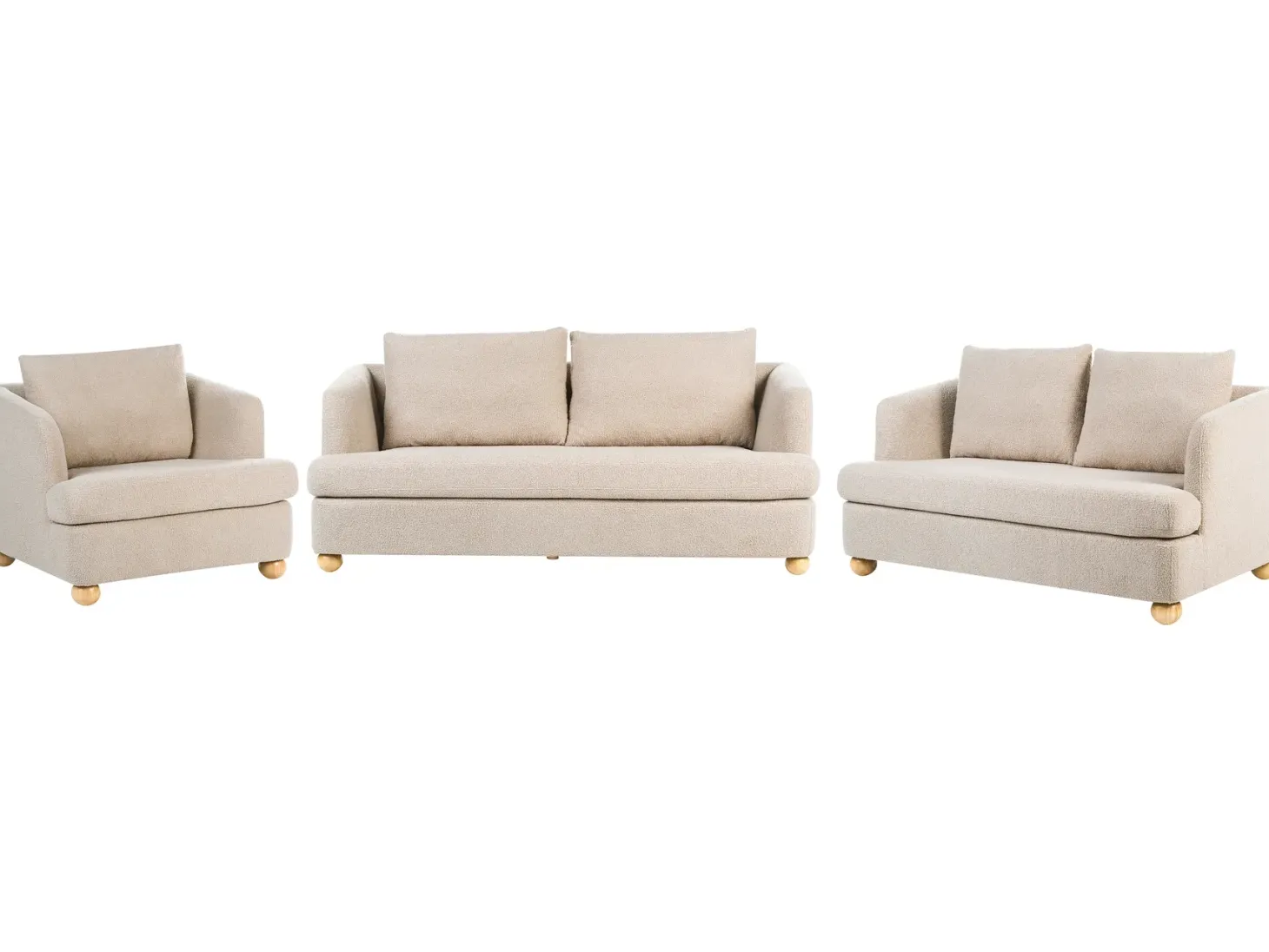 Sofasæt 6 personers RATTVIK Boucle Beige