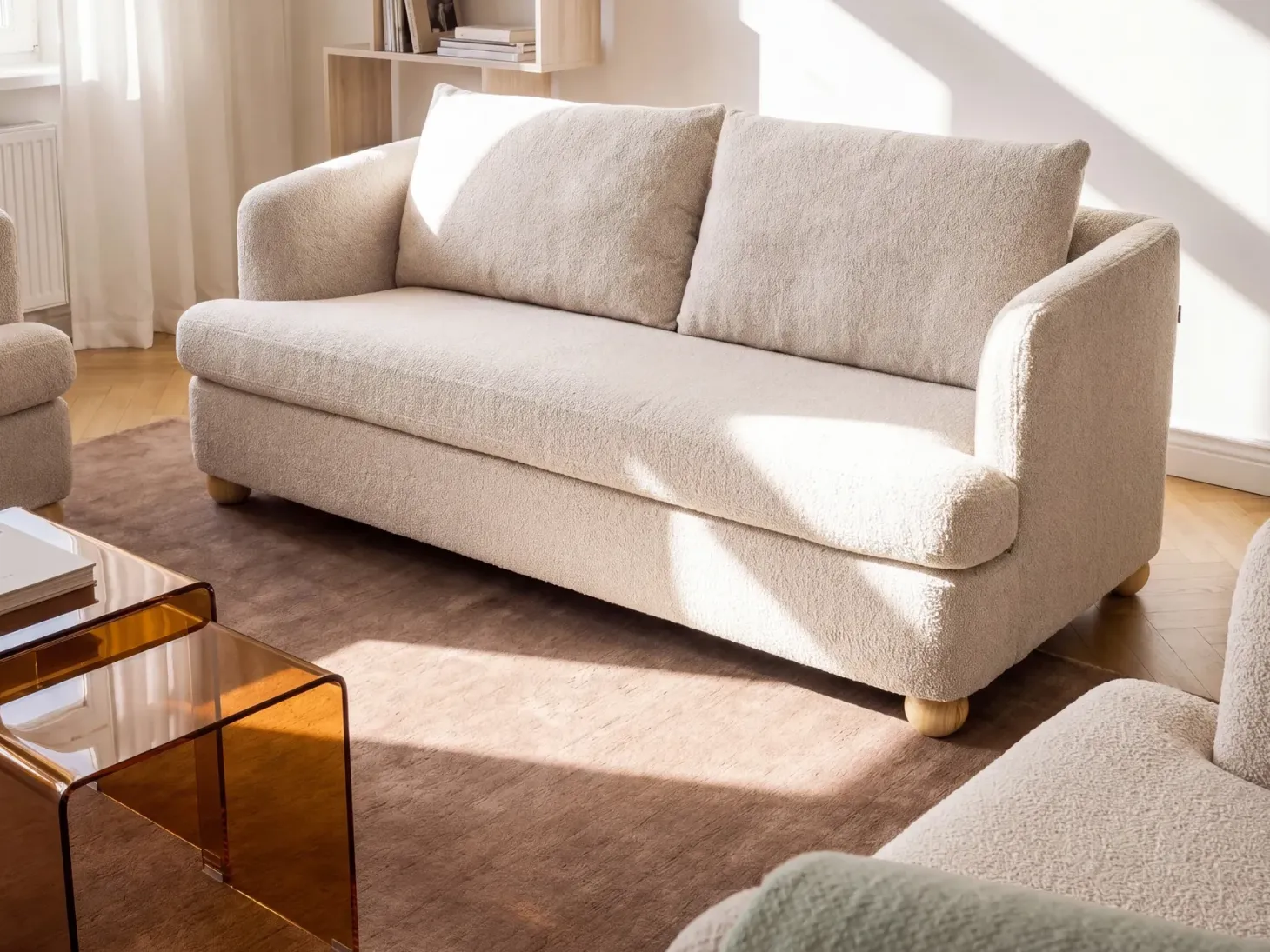 Sofasæt 6 personers RATTVIK Boucle Beige