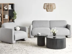 Sofasæt 4 personers SALAND Grå