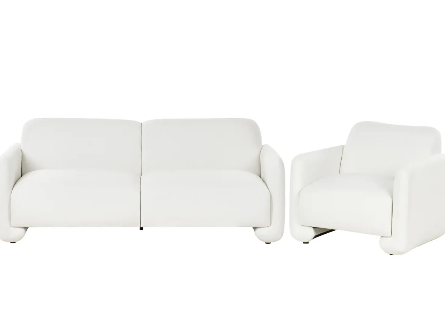 Sofasæt 4 personers SALAND Hvid