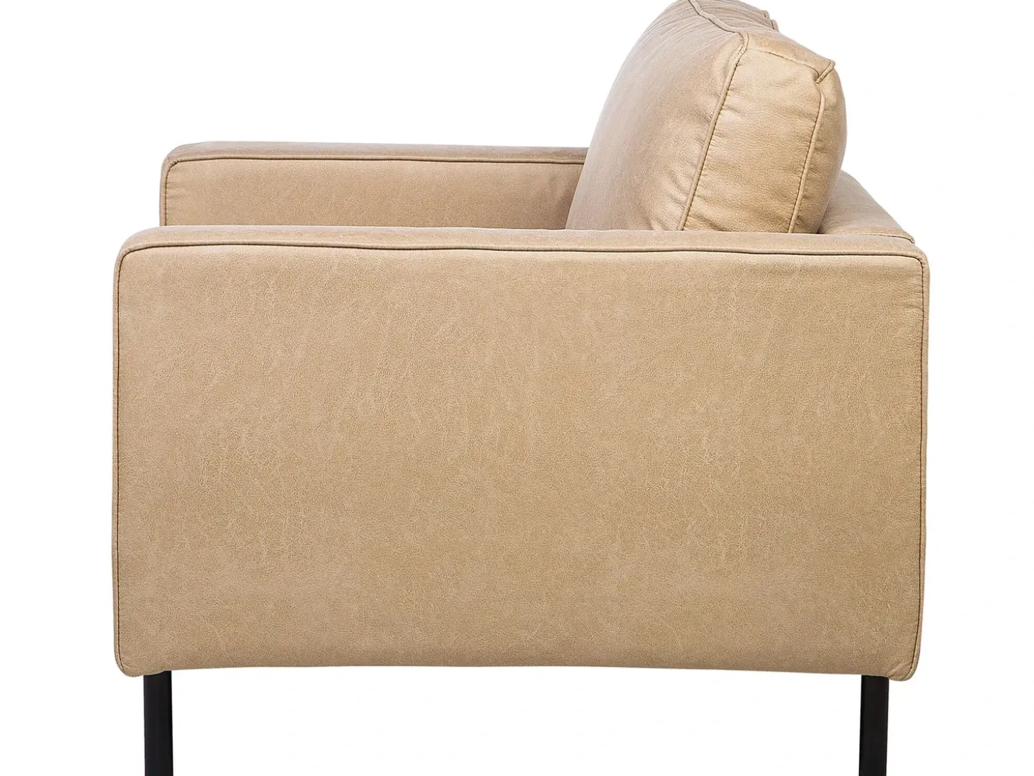 Sofasæt 4 personers SAVALEN Kunstlæder Beige