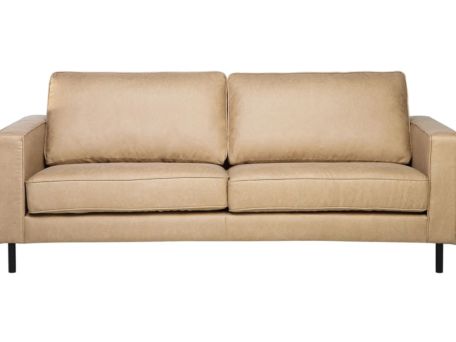 Sofasæt 4 personers SAVALEN Kunstlæder Beige