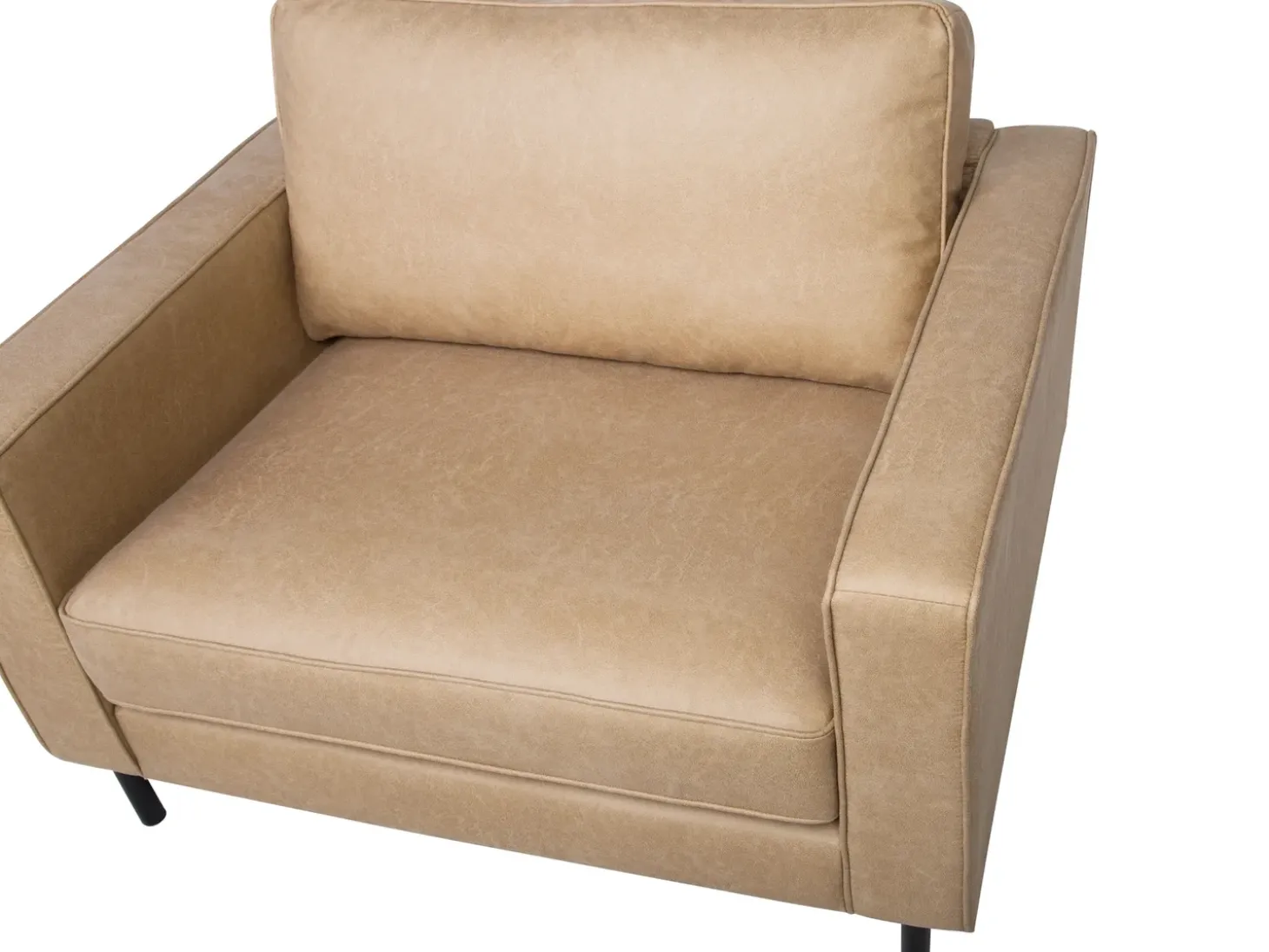 Sofasæt 4 personers SAVALEN Kunstlæder Beige