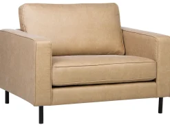 Sofasæt 4 personers SAVALEN Kunstlæder Beige