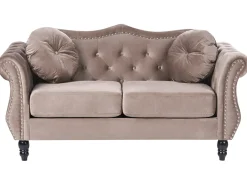 Sofasæt 5 personers SKIEN Velour Brungrå