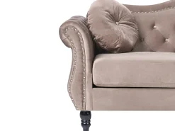 Sofasæt 5 personers SKIEN Velour Brungrå