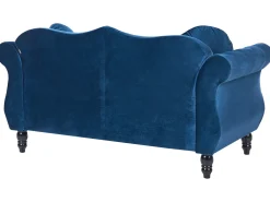 Sofasæt 5 personers SKIEN Velour Navy Blå