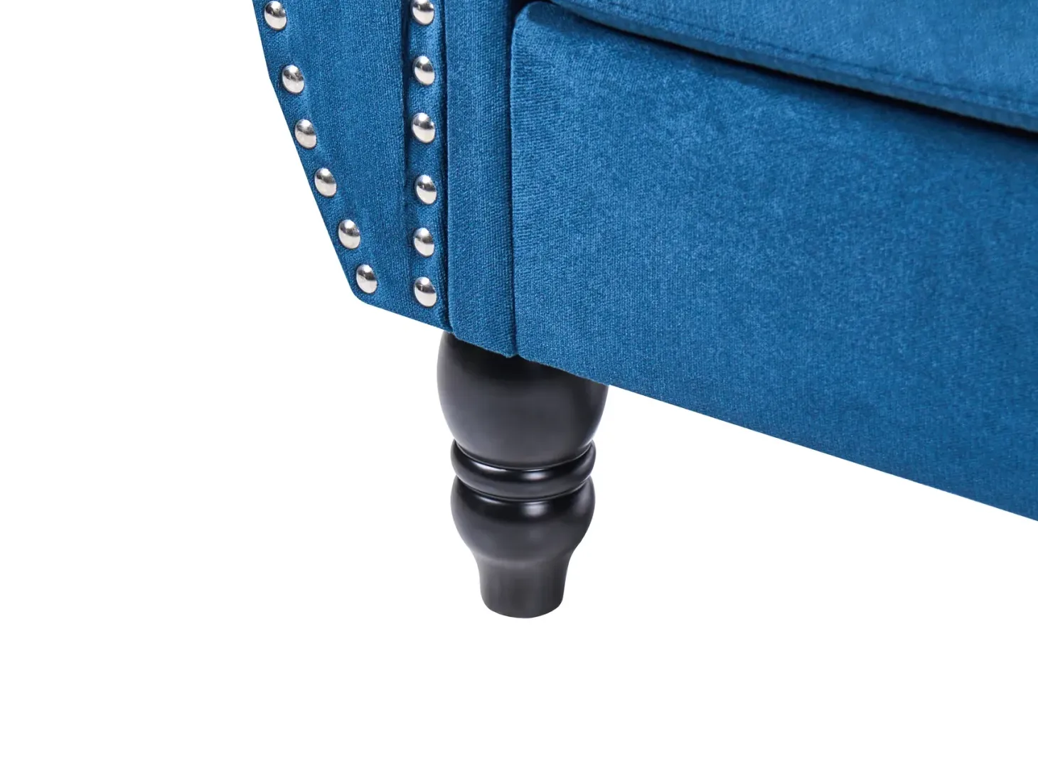Sofasæt 5 personers SKIEN Velour Navy Blå
