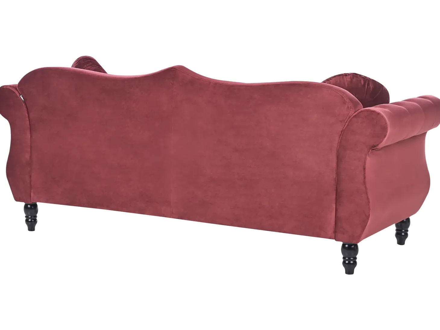 Sofasæt 5 personers SKIEN Velour Mørkerød