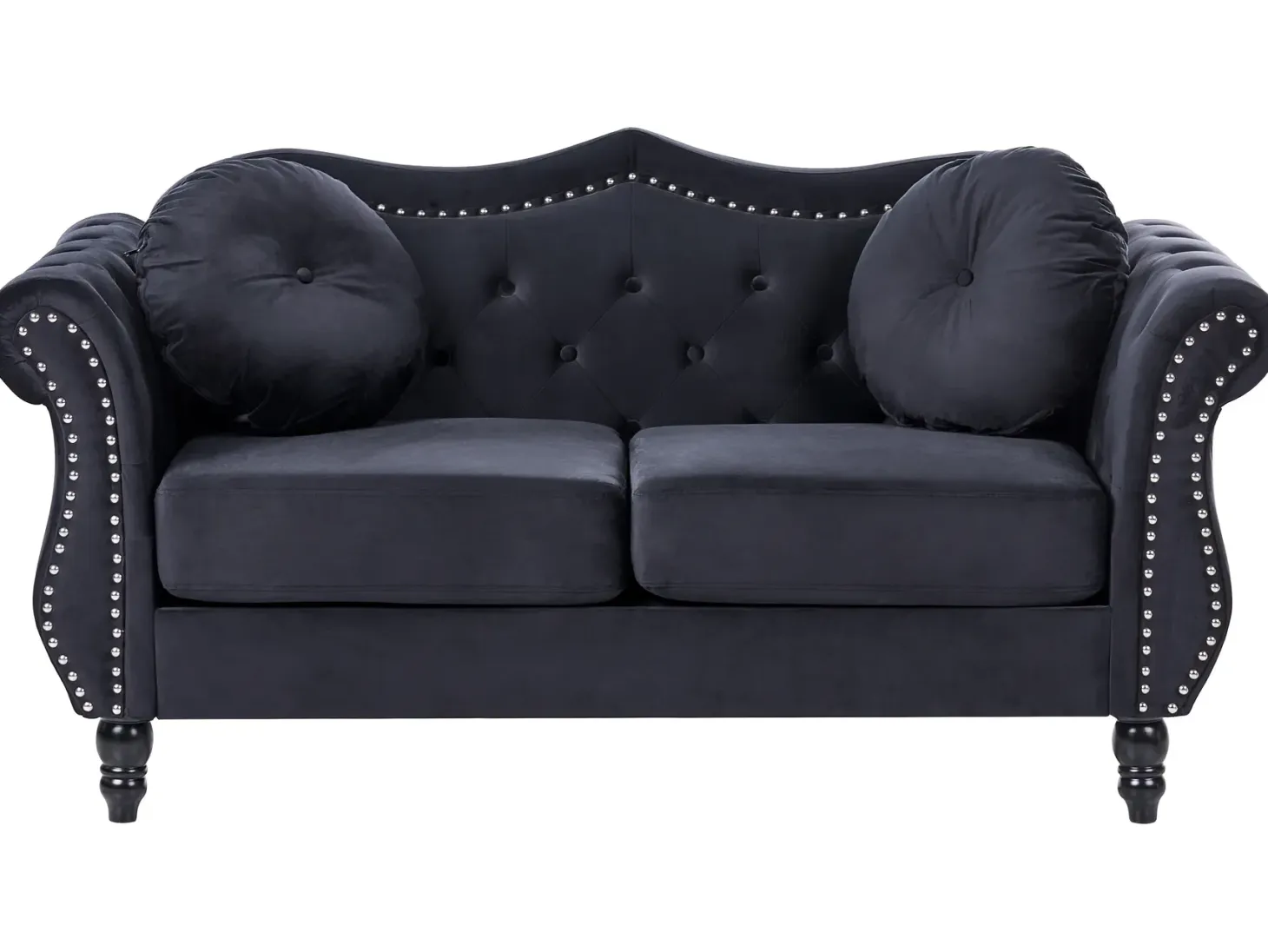 Sofasæt 5 personers SKIEN Velour Sort