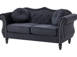 Sofasæt 5 personers SKIEN Velour Sort
