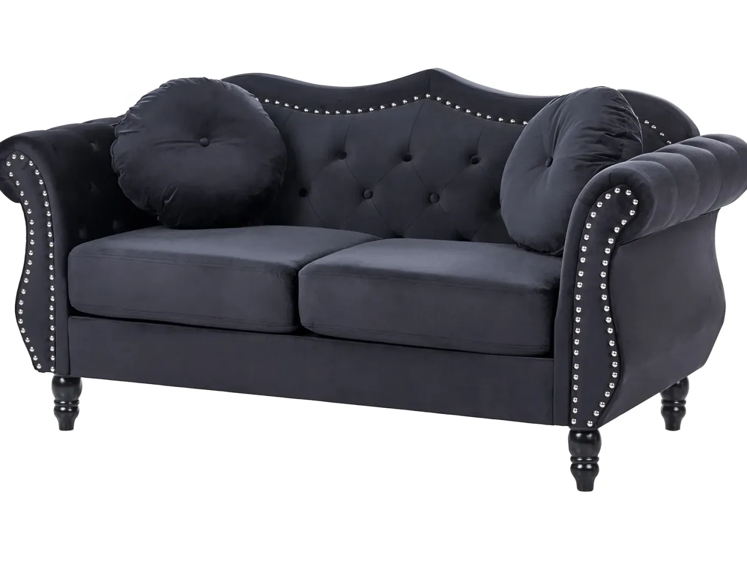 Sofasæt 5 personers SKIEN Velour Sort