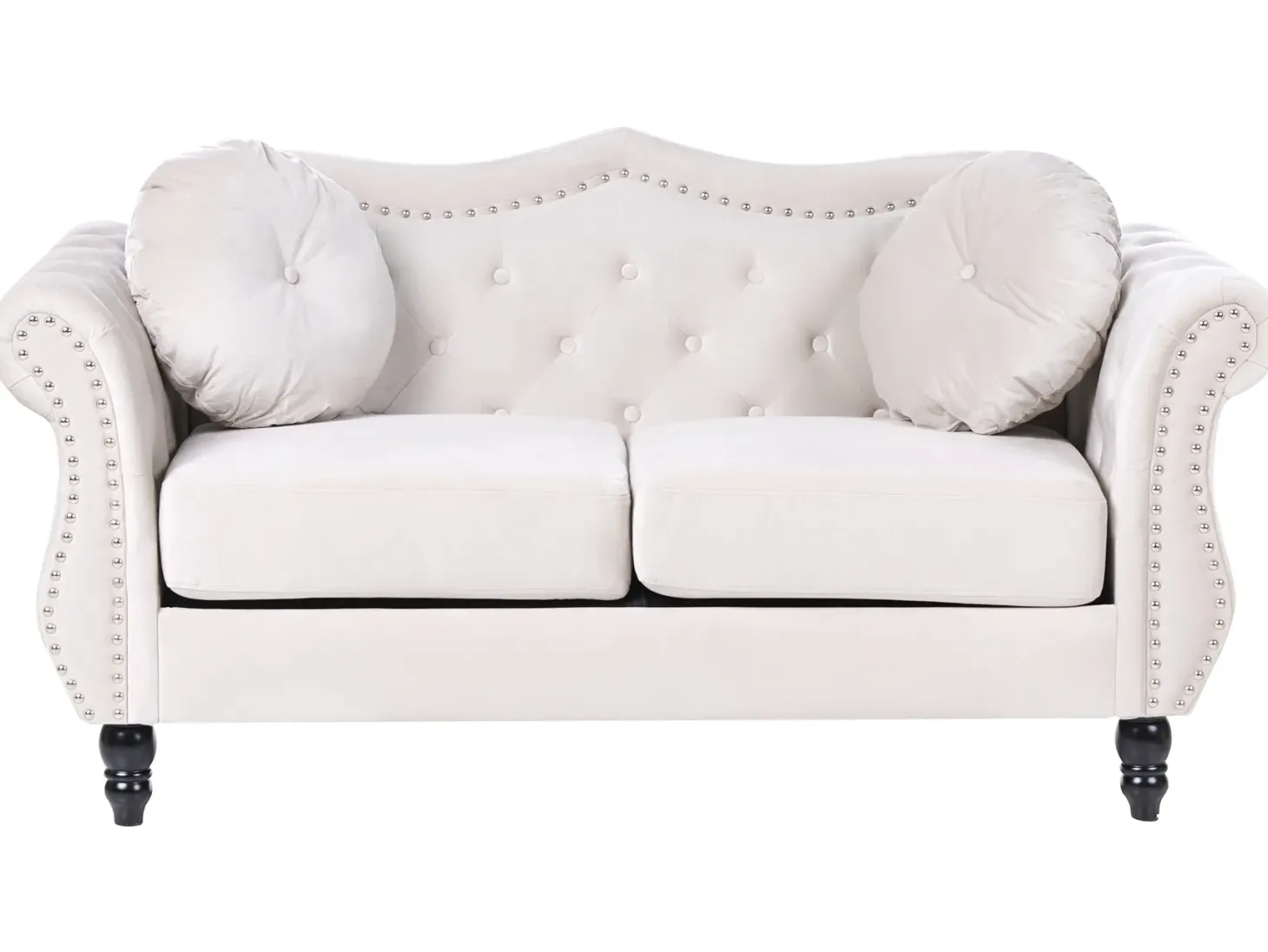 Sofasæt 5 personers SKIEN Velour Lys Beige
