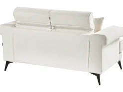 Sofasæt 5 personers SKIVE Boucle Hvid