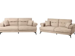 Sofasæt 5 personers SKIVE Lysebrun