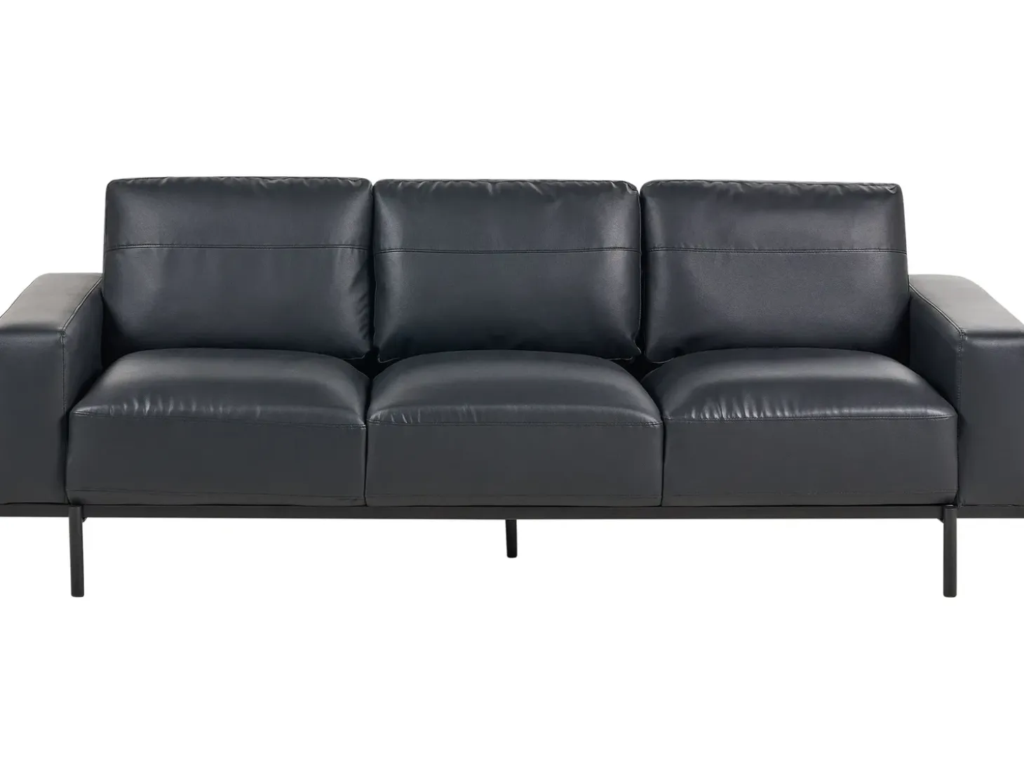 Sofasæt 6 personers SOVIK Kunstlæder Sort