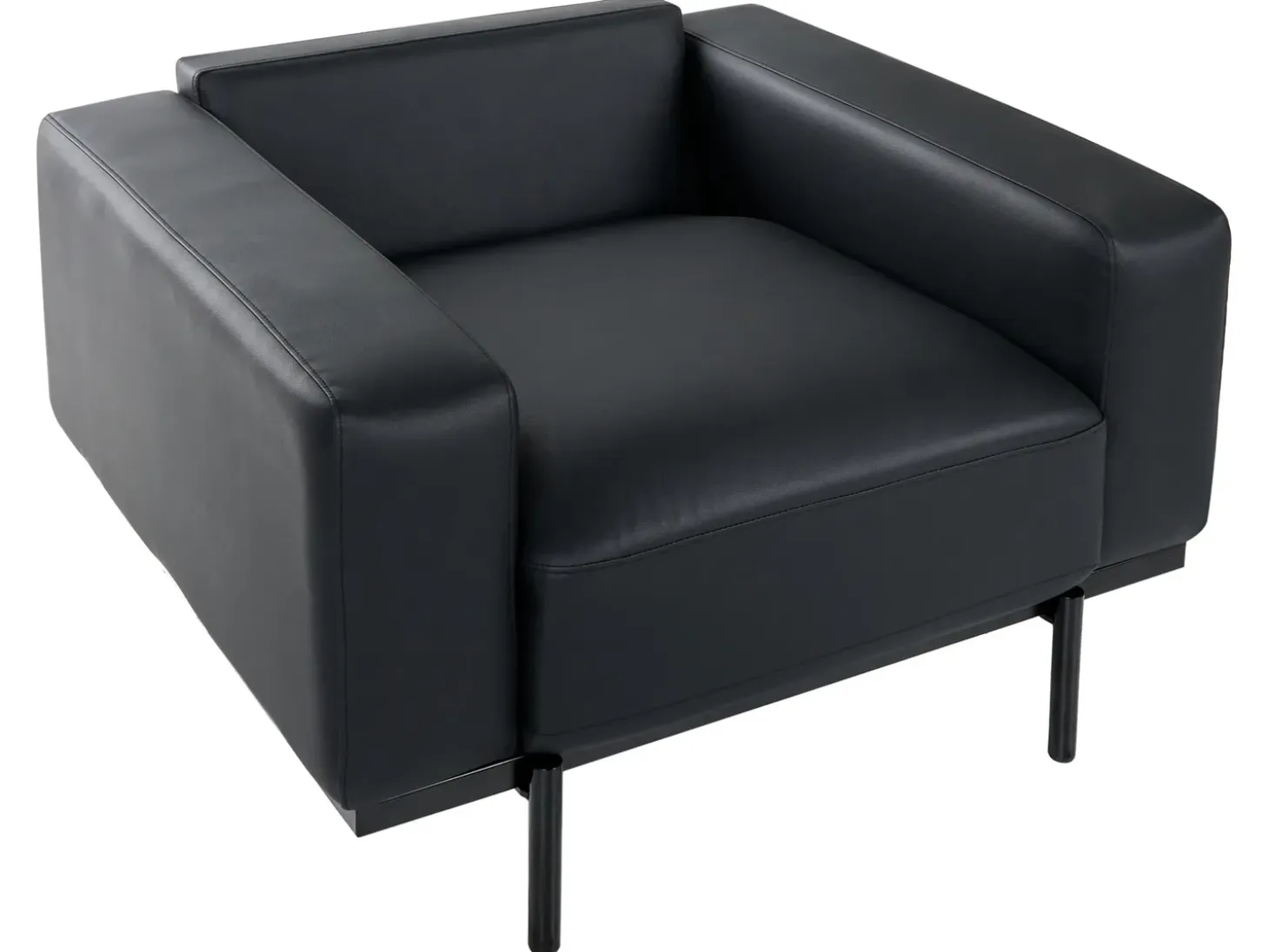 Sofasæt 6 personers SOVIK Kunstlæder Sort