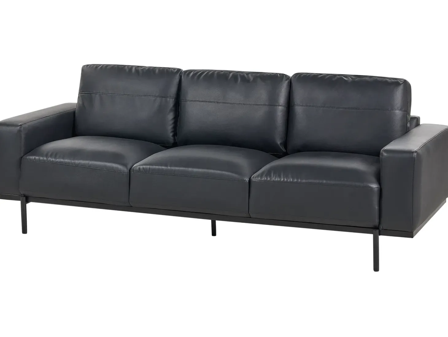 Sofasæt 6 personers SOVIK Kunstlæder Sort