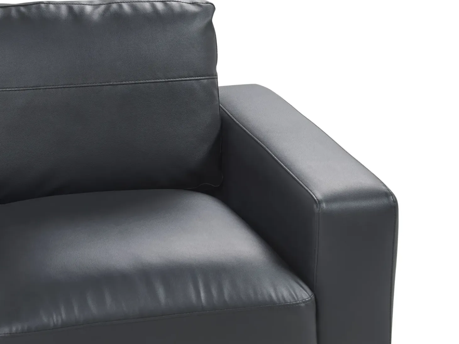 Sofasæt 6 personers SOVIK Kunstlæder Sort