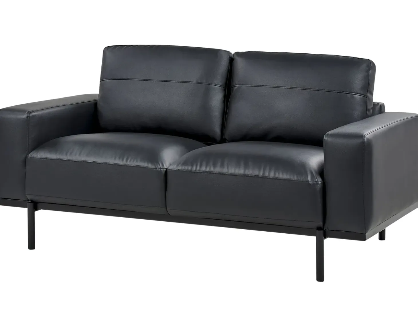 Sofasæt 6 personers SOVIK Kunstlæder Sort